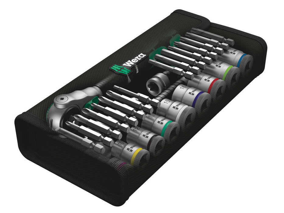 Wera 8100 SB 6 Zyklop Speed Ratchet Set, 3/8" drive, metric, 29 pieces 05004046001, view 2
