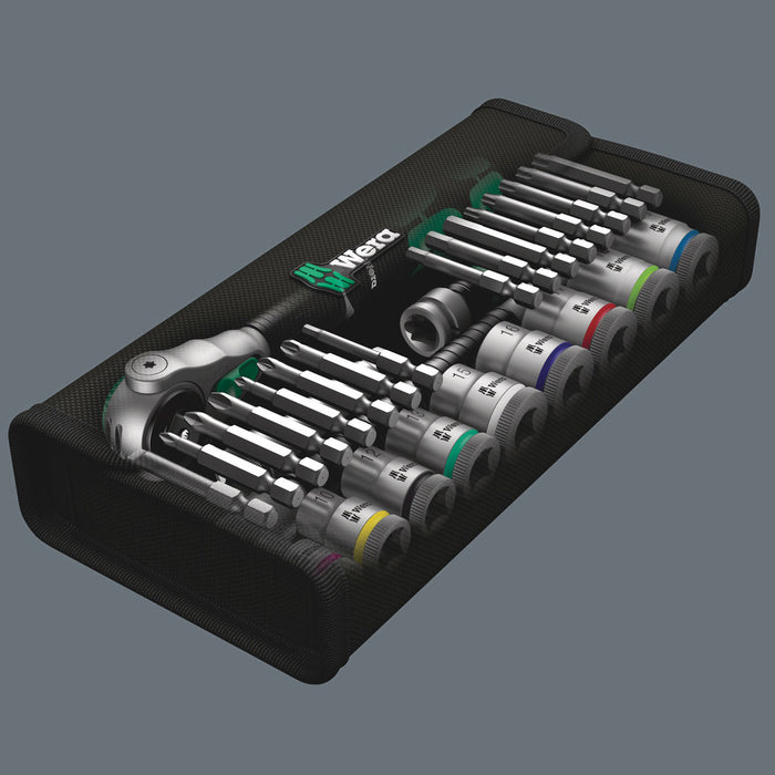 Wera 8100 SB 6 Zyklop Speed Ratchet Set, 3/8" drive, metric, 29 pieces 05004046001, view 10