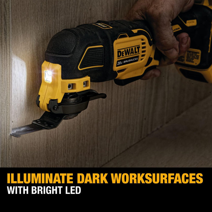 DEWALT DCS354D1 ATOMIC 20V MAX* Brushless Cordless Oscillating Multi-Tool Kit