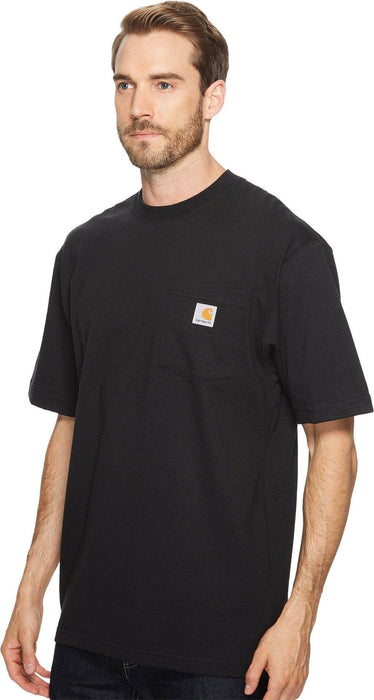 CarharttMenLoose Fit Heavyweight Short-Sleeve Pocket T-ShirtBlackSmall