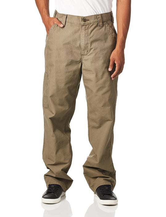 Carhartt Men's Loose Fit Canvas Utility Work Pant, Light Brown, 36W x 32L