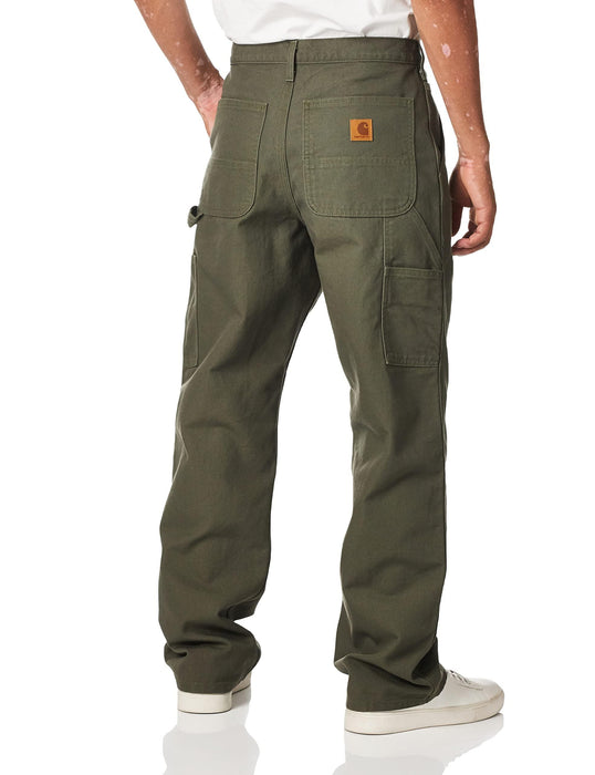 Carhartt Men's Washed Duck Work Dungaree Pant, Moss, 30W x 34L