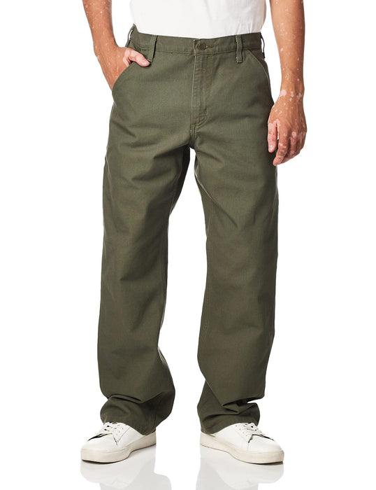 Carhartt Men's Washed Duck Work Dungaree Pant, Moss, 30W x 34L