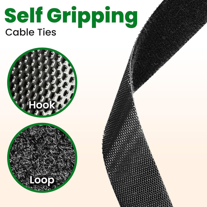 Hook and Loop Cable Tie Roll, 3/4 inch x 25 yards 10 pack Free Shipping