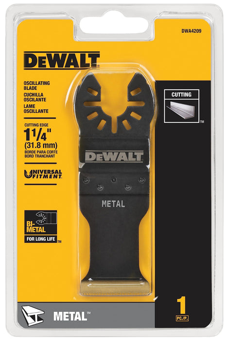 DEWALT Oscillating Tool Blade, Titanium Nitride Coated, Metal Cutting (DWA4209) , Black