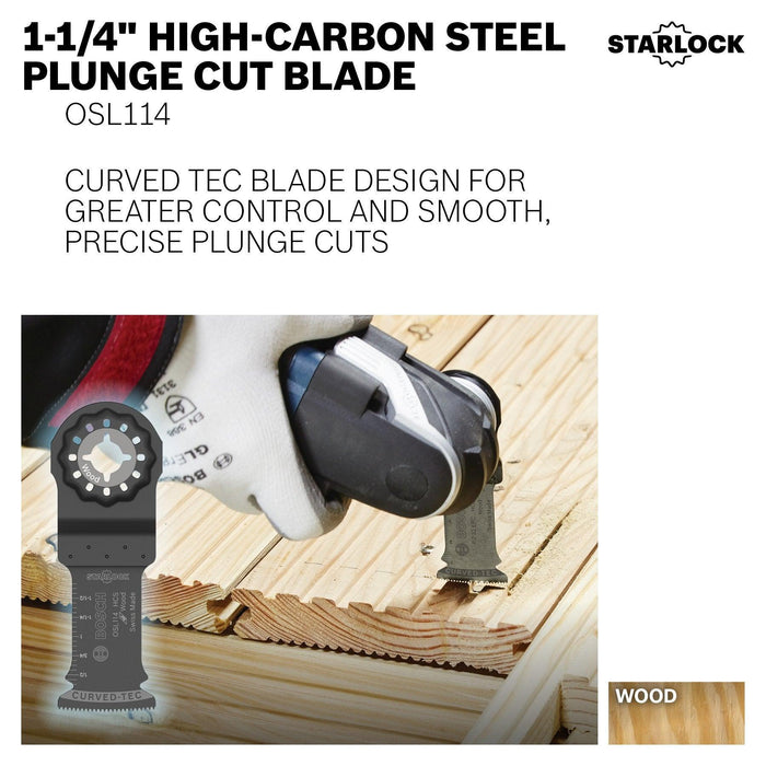 BOSCH Starlock Oscillating Multi Tool Wood Curved