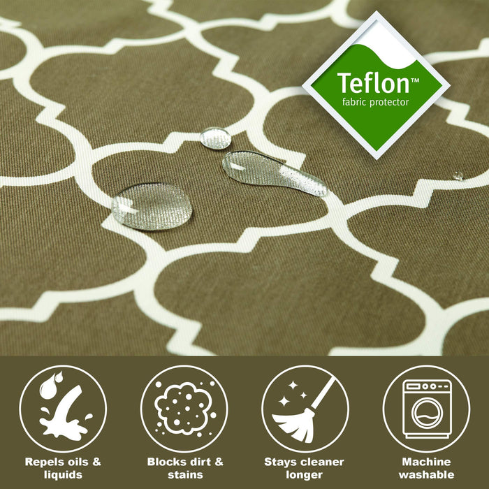 MidWest Homes for Pets Quiet Time Teflon Defender Dog Beds; Pet Beds Designed to Fit Folding Metal Dog Crates, Brown & White Geometric Pattern, 36-Inch