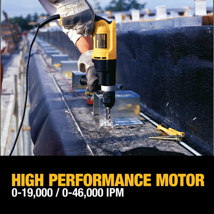 DEWALT Hammer Drill, 1/2-Inch, 7.8 -Amp (DW505K)