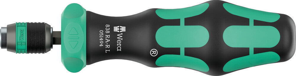838 RA-R L Bitholding screwdriver with ratchet functionality, 1/4"