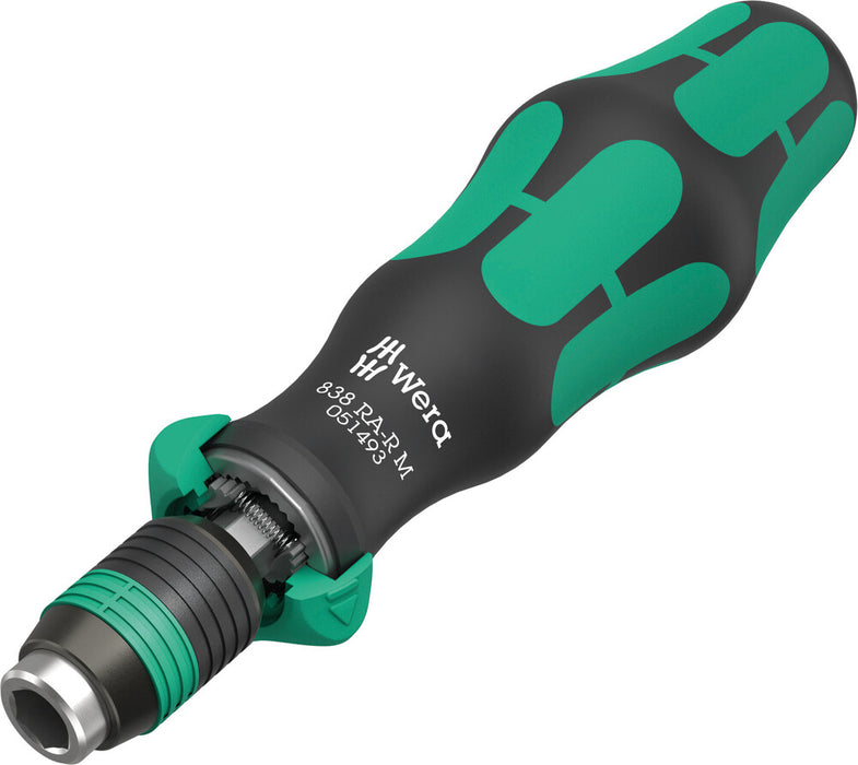 838 RA-R M Bit-holding handle with ratchet functionality, 1/4"