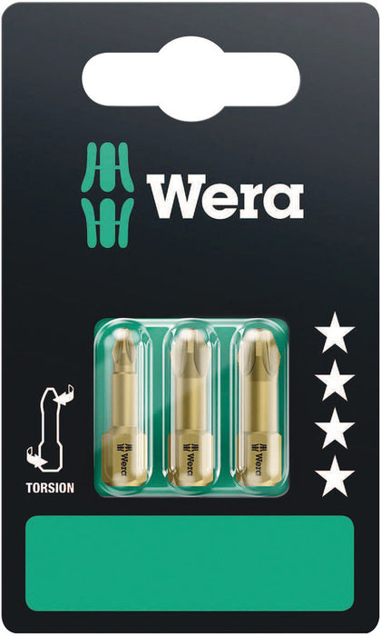 Wera 855/1 TH SB bits, PZ 3 x 25 mm, 2 pieces - Pack of 5 05073372001, view 2