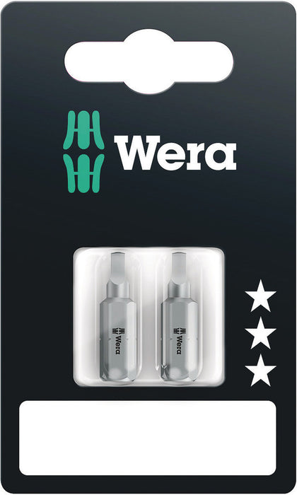 WERA 05073075001 868/1 Z # 2 x 25 mm SB Bit for square socket head