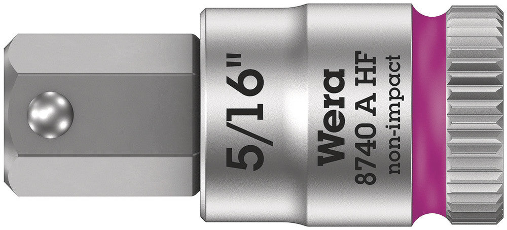 8740 A HF Zyklop bit socket with holding function, 1/4" drive