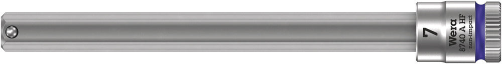Wera 8740 A HF Zyklop bit socket with holding function, 1/4" drive, 8 x 100 mm 05003340001, view 2