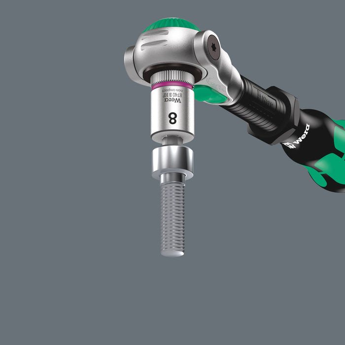 Wera Belt B Imperial 1 Zyklop In-Hex-Plus bit socket set with holding function, 3/8" drive, 8 pieces 05003974001, view 4