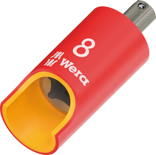 Wera 8740 B VDE HF Zyklop Hex bit socket, insulated, with holding function, 3/8" drive, 6 x 55 mm 05004902001, view 2