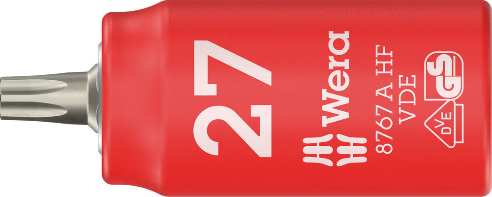 8767 A VDE HF TORX® Zyklop Bit socket, insulated, with 1/4" drive, with holding function
