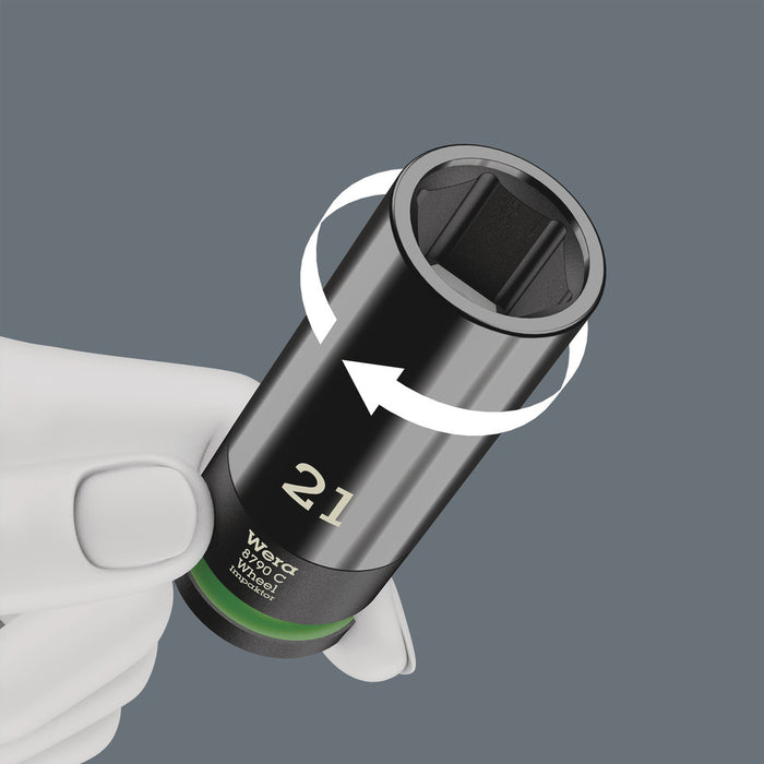 Wera 8790 C Wheel Impaktor Socket with 1/2" drive, 17 x 85 x 30 mm 05004590001, view 3