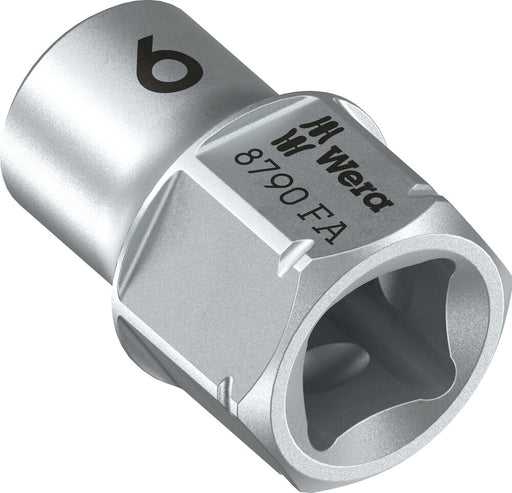 Wera 8790 FA Zyklop socket with 1/4" and Hexagon 11 drive, 7 mm 05003670001, view 2
