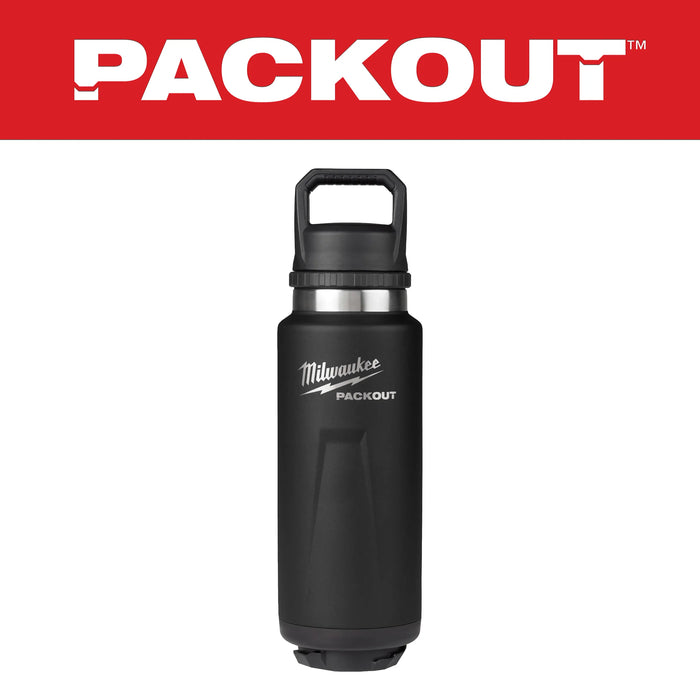 Milwaukee PACKOUT™ 36oz Insulated Bottle with Chug Lid 48-22-8397B, main product view