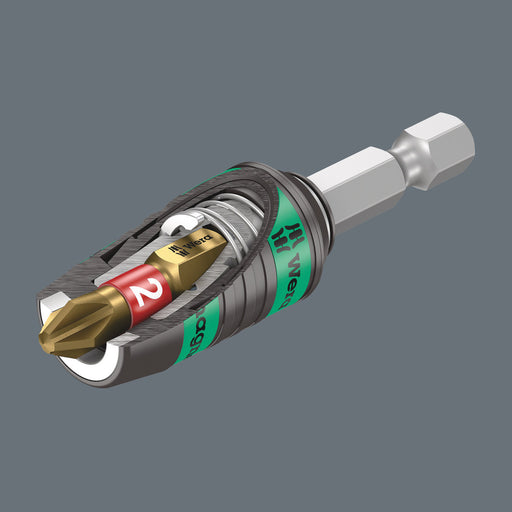 Wera 887/4 RR Rapidaptor Universal Bit Holder with ring magnet, 1/4" x 57 mm 05052490001, view 2