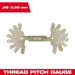Milwaukee 0.35-3.00 mm Metric Thread Pitch Gauge 49-57-5012, main product view