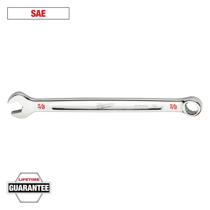 Milwaukee 3/8 in. X 3/8 in. SAE Combination Wrench 1 pc 45-96-9412, main product view
