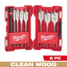 Milwaukee Quik-Lok 6 in. L Flat Boring Auger Bit Set Carbon Steel 8 pc 49-22-0175, main product view