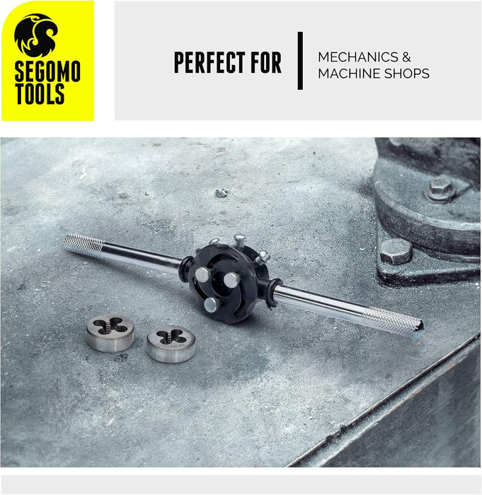 Segomo Tools 60 Piece Metric & SAE Threading Tap & Die Tool Set