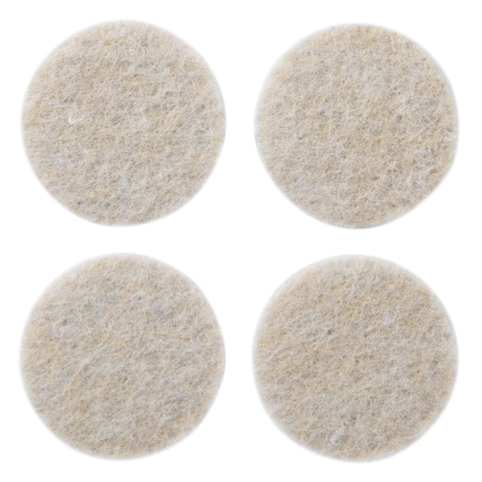 Scotch Felt Pads, Felt Furniture Pads for Protecting Hardwood Floors, Round, 3 in. Diameter, Beige, 4 Pads