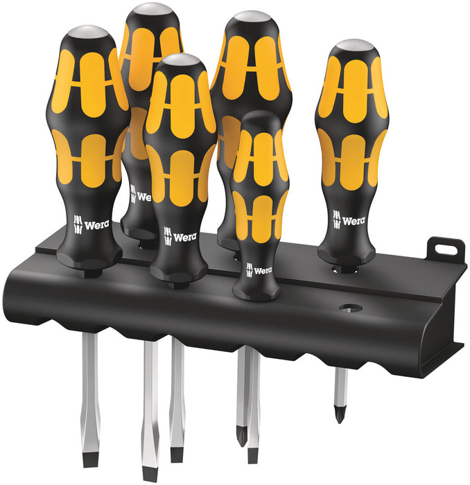 932/918/6 Screwdriver set Kraftform Wera: Chiseldriver and rack