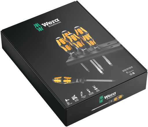Wera 932/918/6 Screwdriver set Kraftform Wera: Chiseldriver and rack, 6 pieces 05018287001, view 2