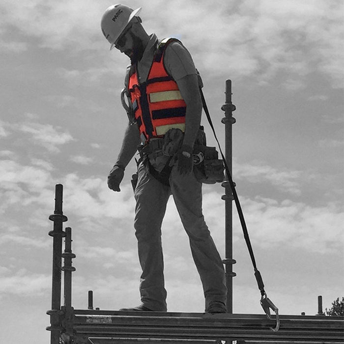 Saratoga Tool Vest® Fall Harness Compatible - HiViz Orange