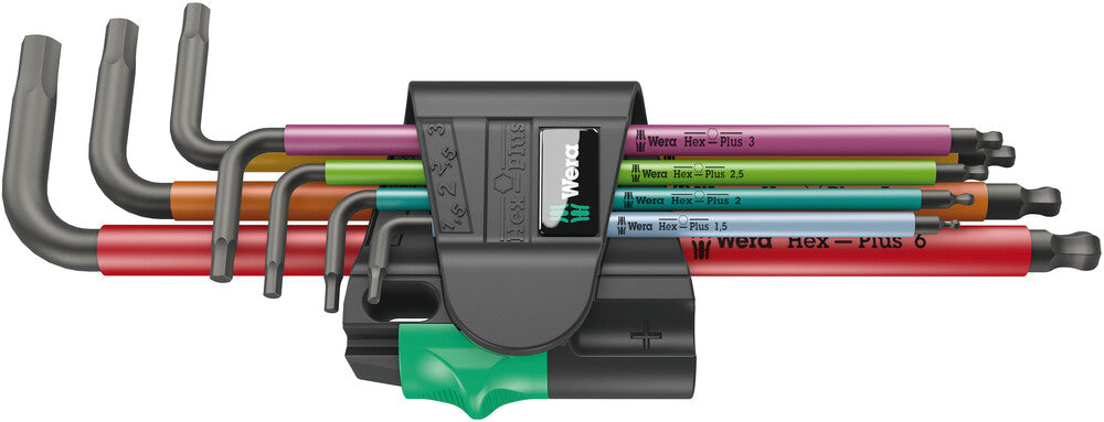 950/7 Hex-Plus Multicolour Magnet 1 L-key set, metric, BlackLaser