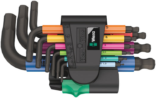 Wera 950/9 Hex-Plus Multicolour 2 L-key set, metric, BlackLaser, 9 pieces 05133164001, view 2