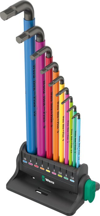 950/9 Hex-Plus Multicolour 3 L-key set, metric, BlackLaser