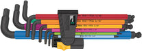 Wera 950/9 Hex-Plus Multicolour Imperial 2 L-key set, imperial, BlackLaser, 9 pieces 05022640001, view 2