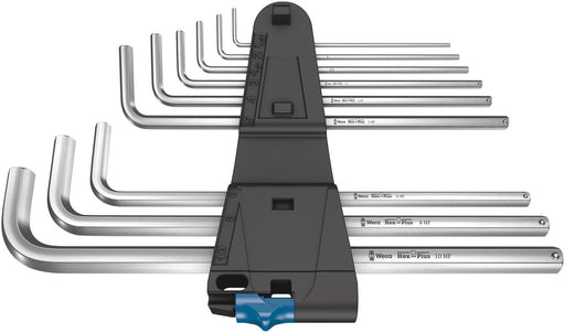 Wera 950/9 L Hex-Plus HF 1 L-key set, metric, chrome-plated, with holding function, 9 pieces 05022130001, view 2