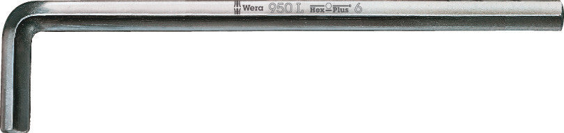 Wera 950 L-key, metric, chrome-plated, 8 x 200 mm - Pack of 10 05021635001, view 2