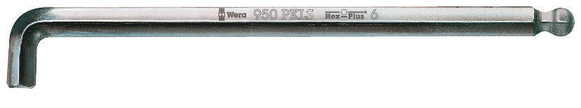 Wera 950 PKLS L-key, metric, chrome plated, 2 x 100 mm - Pack of 10 05022041001, view 2