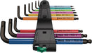 Wera 950/9 Hex-Plus Multicolour 1 L-key set, metric, BlackLaser, 9 pieces - Pack of 5 05022089001, view 2