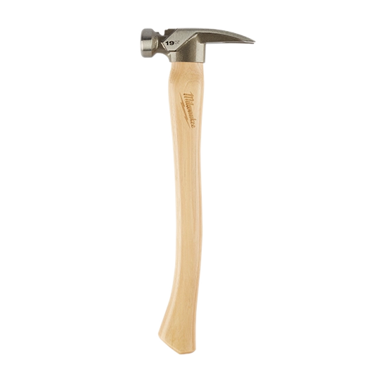 Milwaukee 19oz Smooth Face Hickory Handle Framing Hammer 48-22-9519