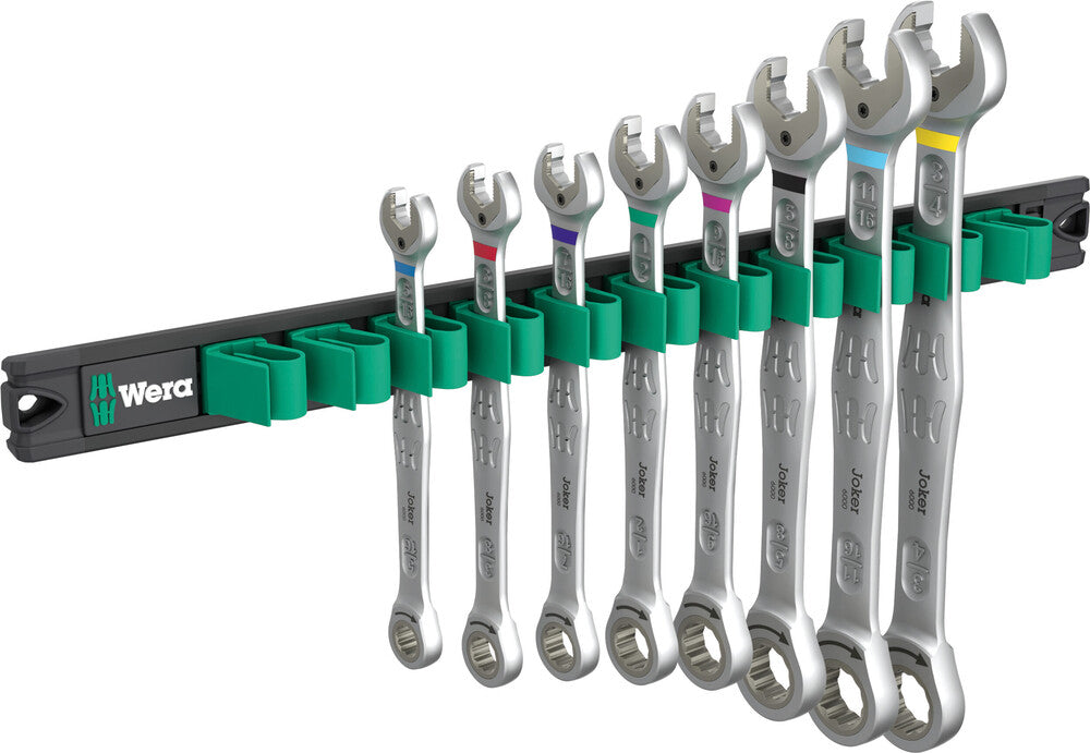 9632 Magnetic rail 6000 Joker Imperial 1 Ratcheting combination wrenches set, Imperial