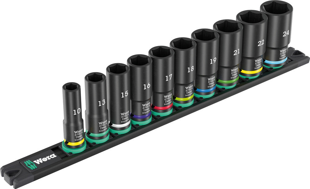 9660 Magnetic rail B Impaktor Deep 1 socket set, 3/8" drive