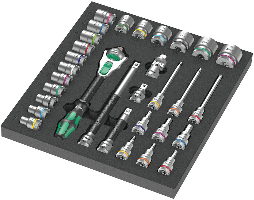 9722 Foam insert 8000 C Zyklop 1/2" ratchet set 1