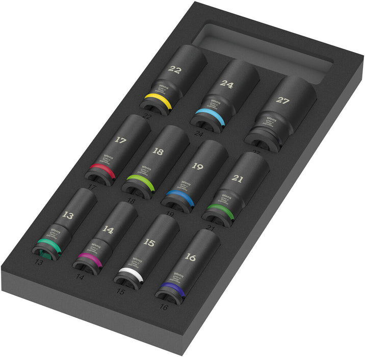 9725 Foam insert Zyklop C, 1/2", Impaktor Deep socket set 1