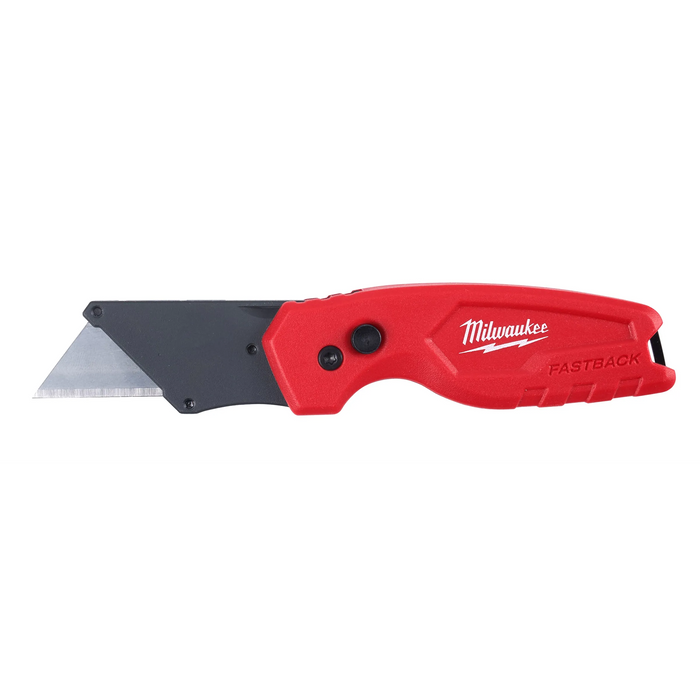 Milwaukee Fastback 6.15 in. Press and Flip Folding Compact Utility Knife Red 1 pc 48-22-1500, main product view