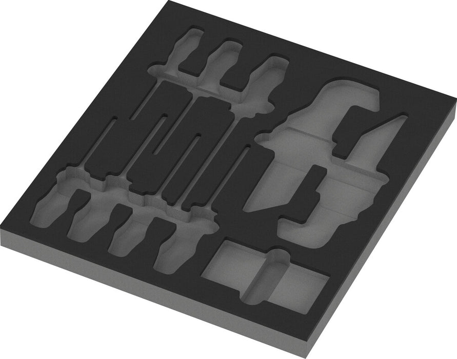 9860 FOAM INSERT STAINLESS SET 1, WITHOUT TOOLS, 344 X 30 X 392 MM