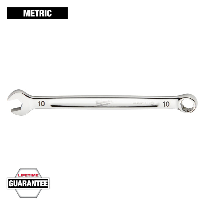 Milwaukee Max Bite 10 mm X 10 mm 6 and 12 Point Metric and SAE Combination Wrench 0.89 in. L 1 pc 45-96-9510, main product view