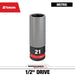 Milwaukee SHOCKWAVE™ Impact Duty 1/2 Drive 21MM Metric Lug Nut Wheel Socket, 49-66-7806, main product view